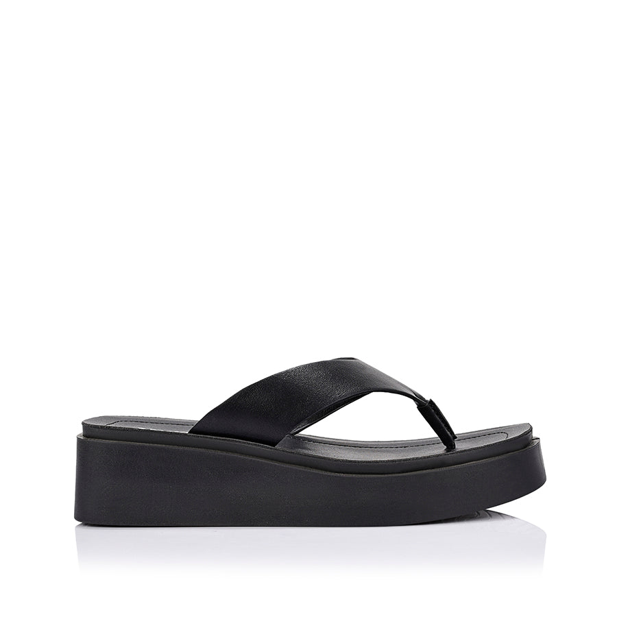 Raptor Flatform Thongs - Black