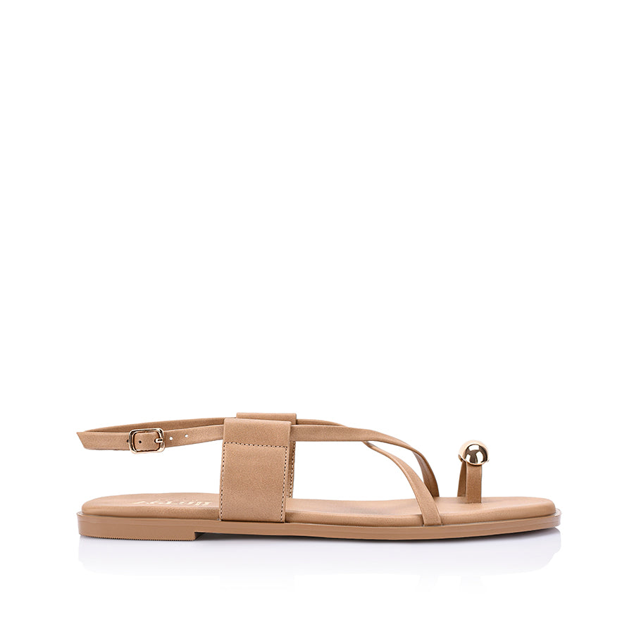 Sapphire Strappy Sandals - Biscuit