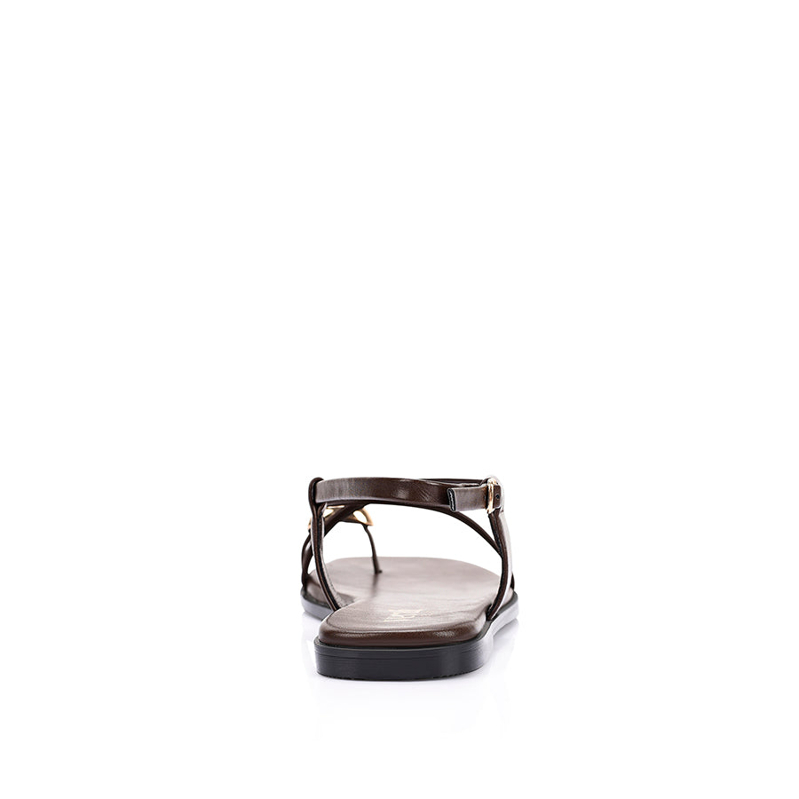 Sapphire Strappy Sandals - Chocolate Brown