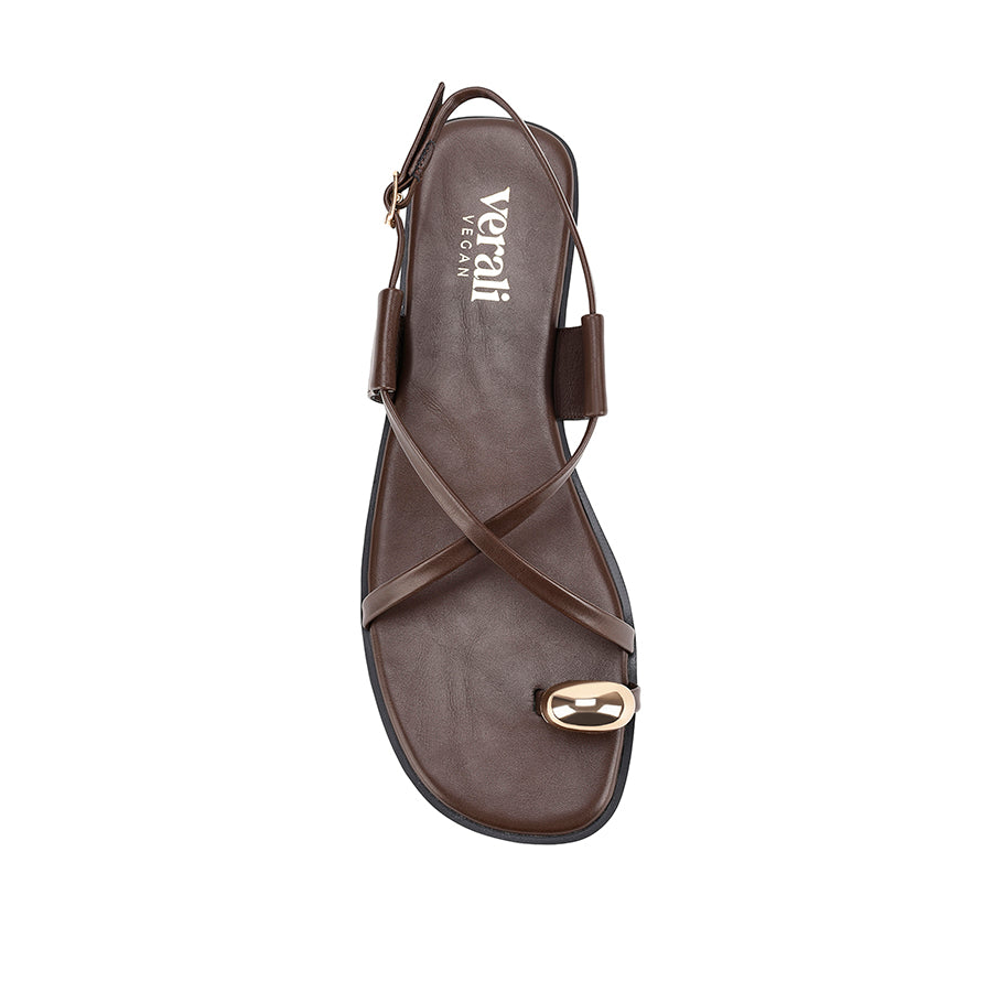 Sapphire Strappy Sandals - Chocolate Brown