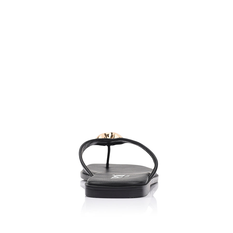 Sara Casual Thongs - Black