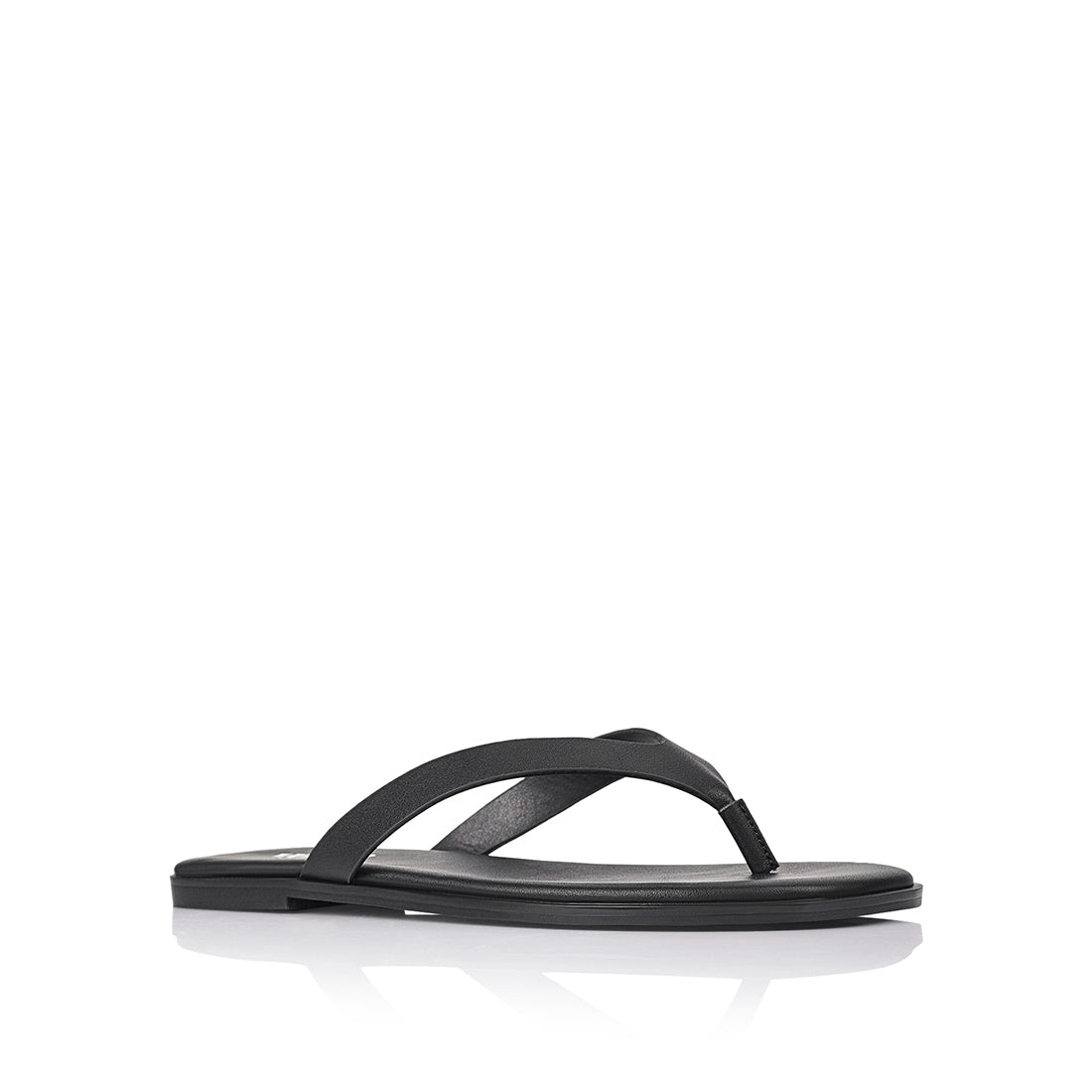 Women's black vegan thongs
