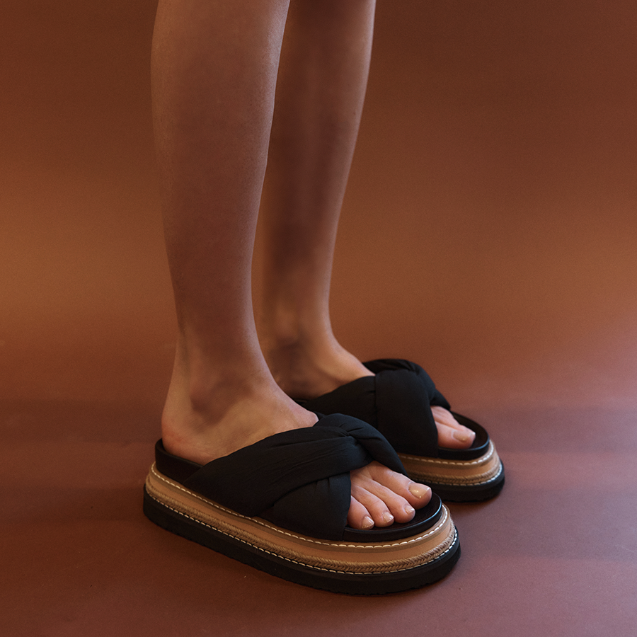 Thames Flatform Slides - Black