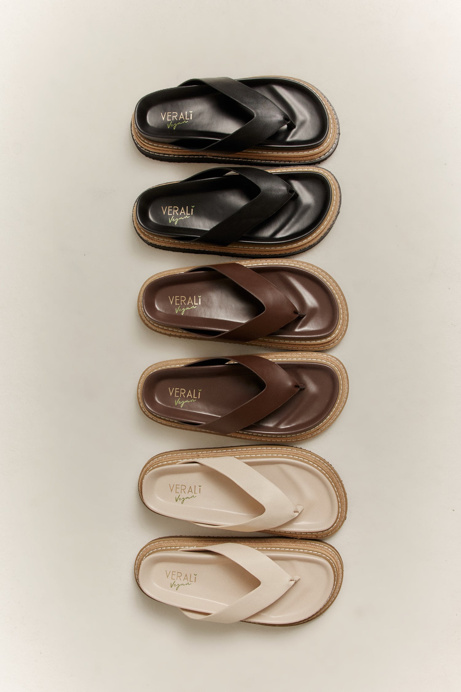 Theo Platform Thongs - Black