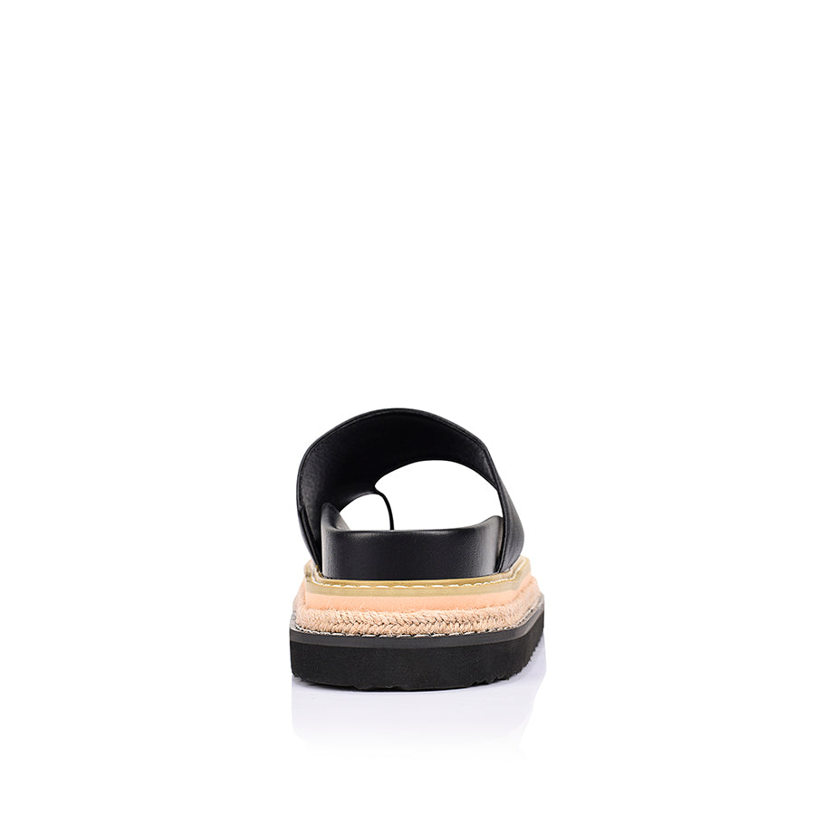 Thor Flatform Thongs - Black