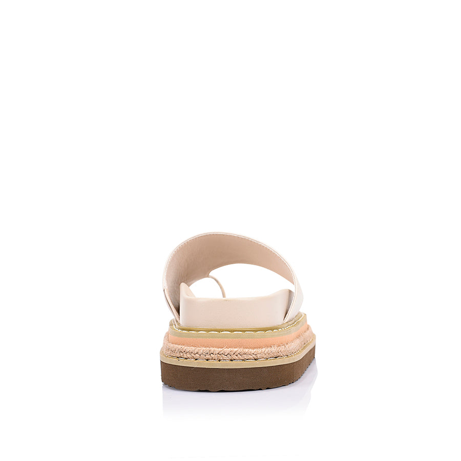 Thor Flatform Thongs - Bone White