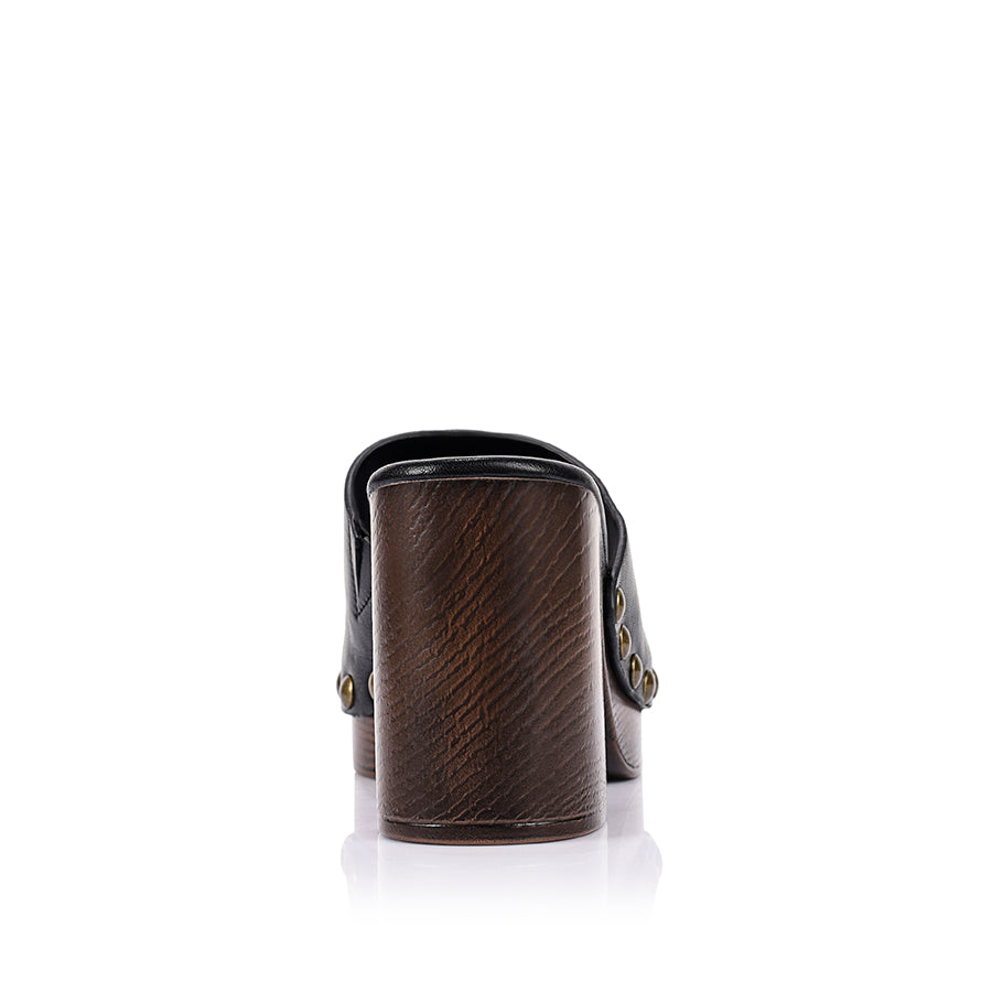 Frankie Clogs - Black Vintage