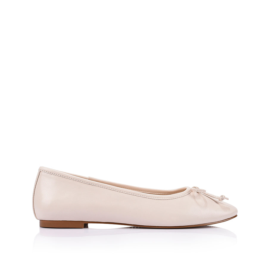 Eugenie Ballet Flats - Bone White