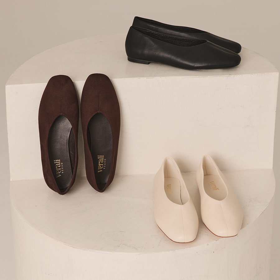 Euan Ballet Flats - Bone White