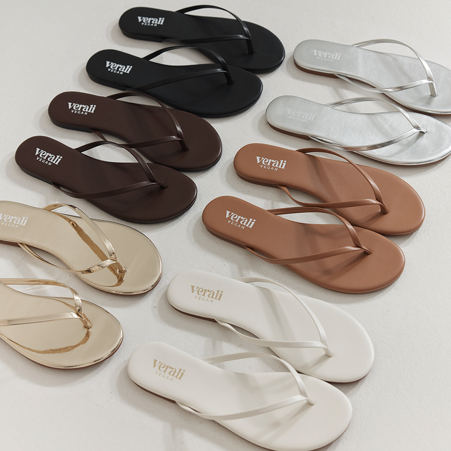 Tori Thongs - Silver Metallic