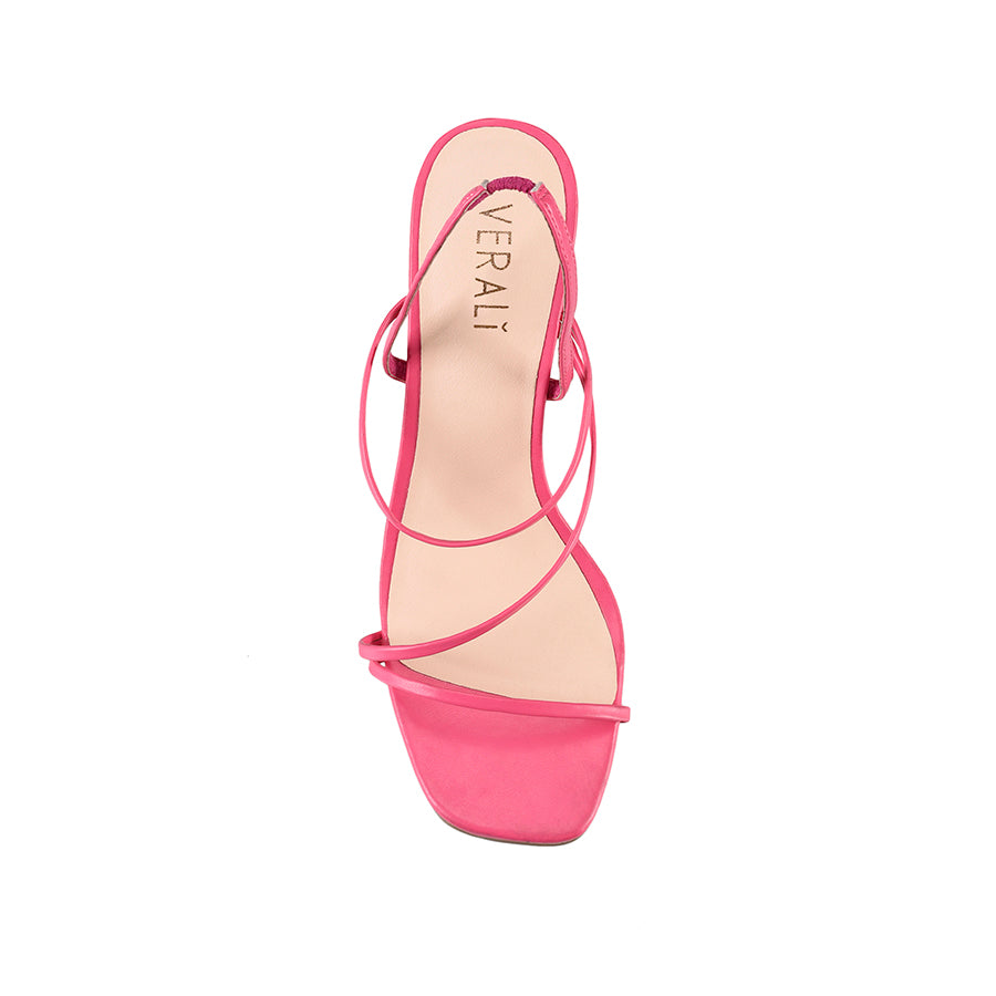 King Slim Strappy Heel - Pink Smooth