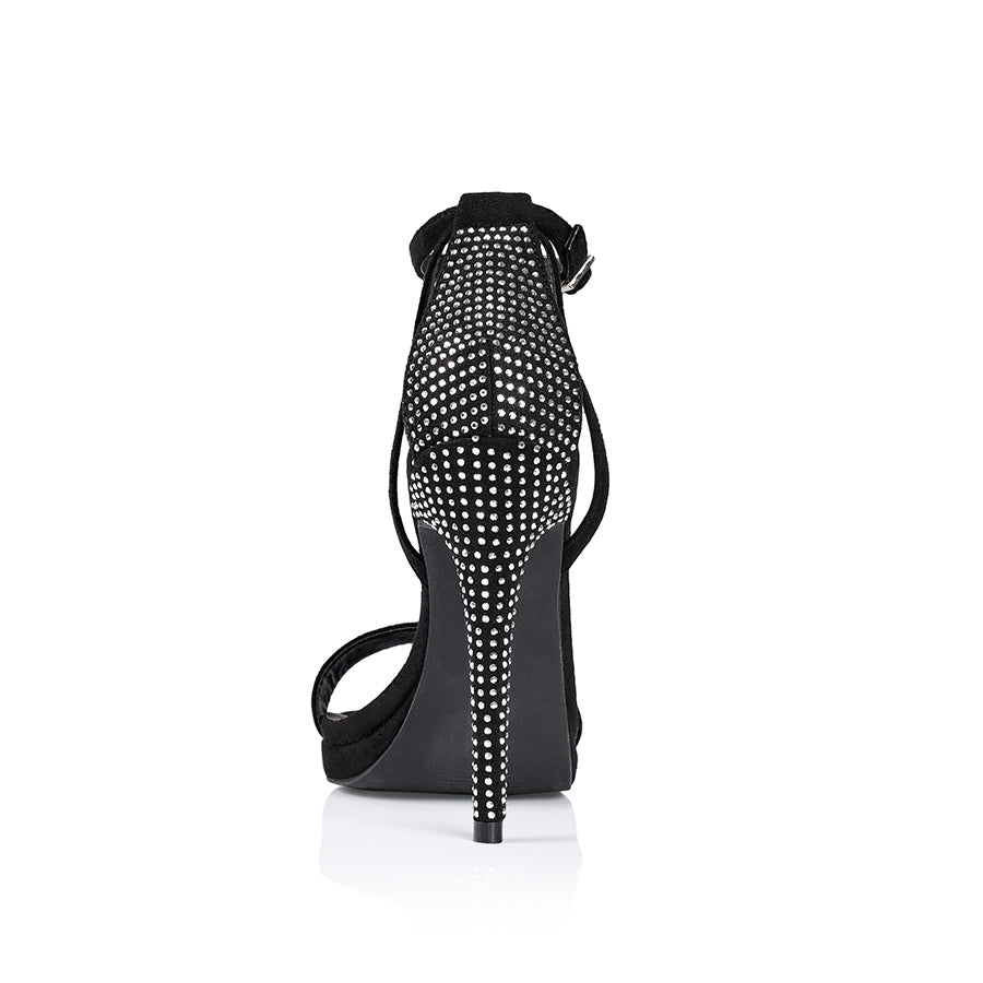 Pommy Formal Heels - Black Micro